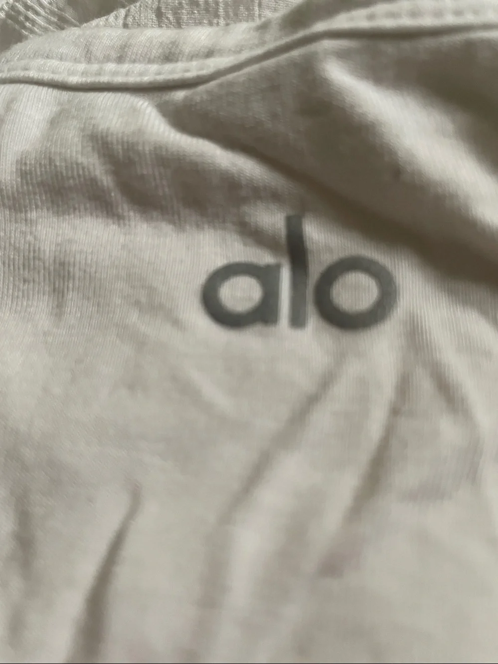 ALO Yoga White twist tank top